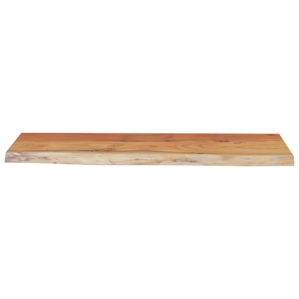 vidaXL Ράφι Επιτοίχιο Ορθ. Live Edge 50x20x2,5 εκ. Μασίφ Ξύλο Ακακίας