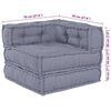 vidaXL Μαξιλάρι 2 pcs Γκρι 70 x 70 x 54 εκ Πολυεστέρας