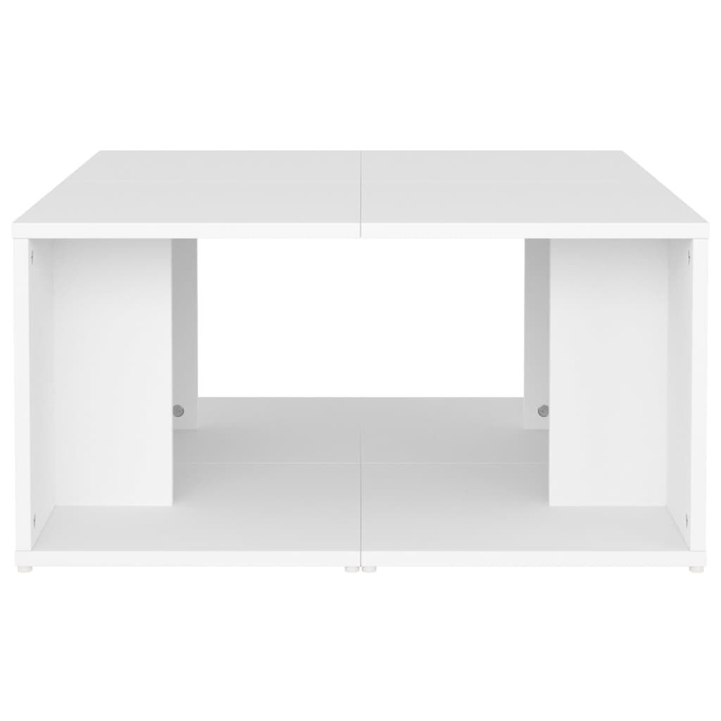vidaXL Τραπεζάκια Σαλονιού 4 τεμ. Λευκά 33 x 33 x 33 εκ. Επεξ. Ξύλο