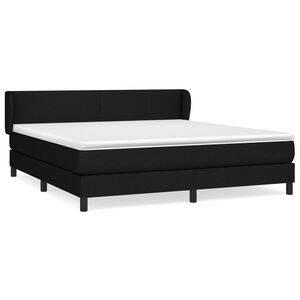 vidaXL &Kappa;&rho;&epsilon;&beta;ά&tau;&iota; Boxspring &mu;&epsilon; &Sigma;&tau;&rho;ώ&mu;&alpha; &Mu;&alpha;ύ&rho;&omicron; 180x200 &epsilon;&kappa;. &Upsilon;&phi;&alpha;&sigma;&mu;ά&tau;&iota;&nu;&omicron;