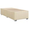 vidaXL Κρεβάτι Boxspring με Στρώμα Κρεμ 90x190 εκ.Υφασμάτινο