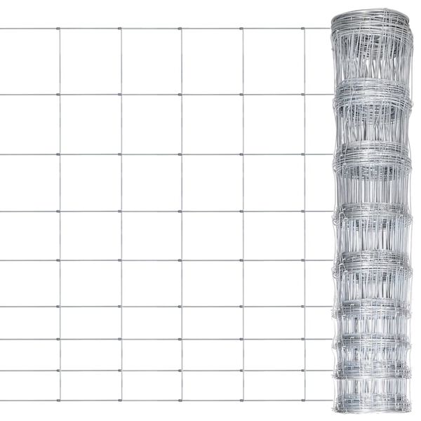 vidaXL Συρματόπλεγμα Περίφραξης Ασημί 50 x 1,2 μ. Γαλβανισμένο Ατσάλι