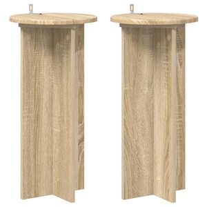 vidaXL &Beta;ά&sigma;&eta; &phi;&upsilon;&tau;ώ&nu; 2 pcs Sonoma &Delta;&rho;&upsilon;&sigmaf; 29,5 x 29,5 x 60 &epsilon;&kappa;.