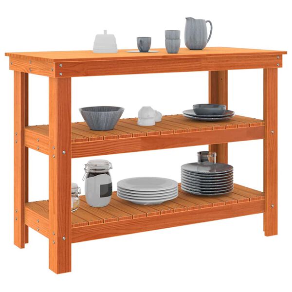 vidaXL &Pi;ά&gamma;&kappa;&omicron;&sigmaf; &epsilon;&rho;&gamma;&alpha;&sigma;ί&alpha;&sigmaf; &mu;&epsilon; &rho;ά&phi;&iota; &Kappa;&alpha;&phi;έ &kappa;&epsilon;&rho;&iota;&omicron;ύ 110,5 x 50 x 80 cm