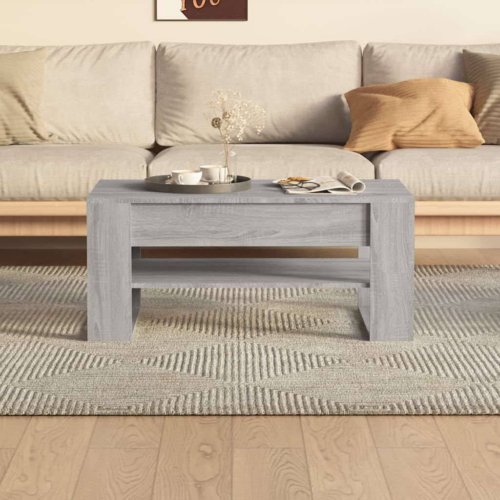 vidaXL Τραπεζάκι Σαλονιού Γκρι Sonoma 102x55x45 εκ. Επεξεργασμένο Ξύλο