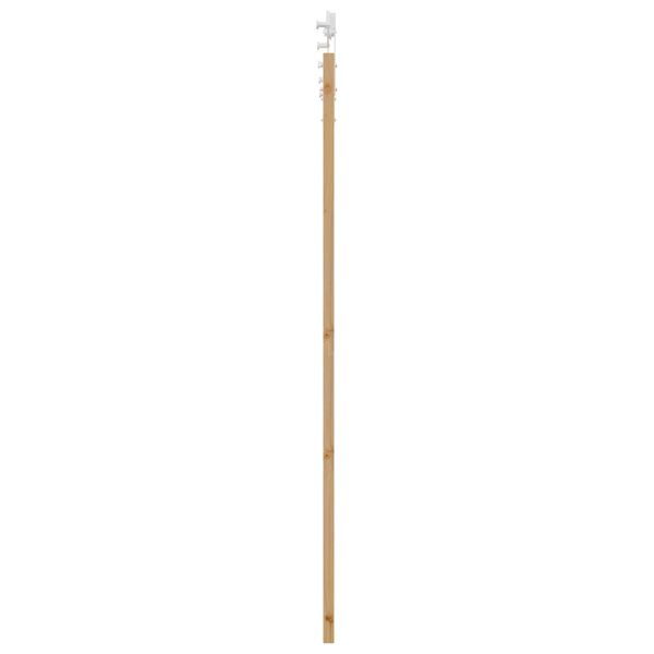 vidaXL Συρόμενη Πόρτα Φυσικό και λευκό 93 x 202 cm