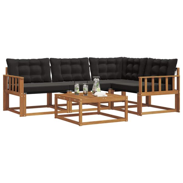 vidaXL &Sigma;&epsilon;&iota;&rho;ά &Kappa;&alpha;&nu;&alpha;&pi;έ &Epsilon;&xi;&omega;&tau;&epsilon;&rho;&iota;&kappa;&omicron;ύ &mu;&epsilon; &mu;&alpha;&xi;&iota;&lambda;ά&rho;&iota; 5 pcs &Phi;&upsilon;&sigma;&iota;&kappa;ό &kappa;&alpha;&iota; &Mu;&alpha;ύ&rho;&omicron;