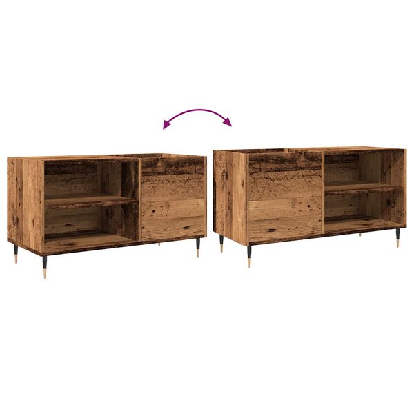 vidaXL Δισκοθήκη Παλιό Ξύλο 84,5 x 38 x 48 εκ. από Επεξεργασμένο Ξύλο