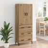 vidaXL Highboard Artisan Oak 69,5 x 34 x 180 &epsilon;&kappa;. &Epsilon;&pi;&epsilon;&xi;&epsilon;&rho;&gamma;&alpha;&sigma;&mu;έ&nu;&omicron; &xi;ύ&lambda;&omicron;