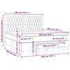 vidaXL &Kappa;&rho;&epsilon;&beta;ά&tau;&iota; Boxspring &mu;&epsilon; &Sigma;&tau;&rho;ώ&mu;&alpha; &Sigma;&kappa;&omicron;ύ&rho;&omicron; &Mu;&pi;&lambda;&epsilon; 180x200 &epsilon;&kappa;. &Beta;&epsilon;&lambda;&omicron;ύ&delta;&iota;&nu;&omicron;