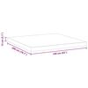 vidaXL Στρώμα Λευκό 160 x 200 cm Τζελ Μνήμης Φόρμα