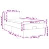 vidaXL Οθωμανικό κρεβάτι με στρώμα Μαύρο 80x200cm Velvet