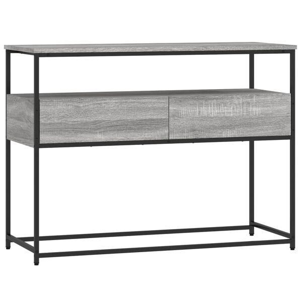 vidaXL Τραπέζι Κονσόλα Γκρι Sonoma 100x40x75 εκ. Επεξεργασμένο Ξύλο