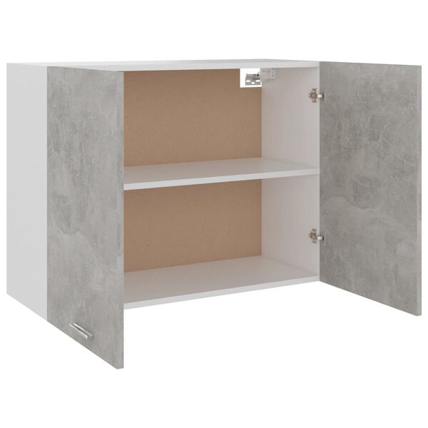 vidaXL Ντουλάπι Κρεμαστό Γκρι Σκυροδέματος 80x31x60 εκ. από Επεξ. Ξύλο