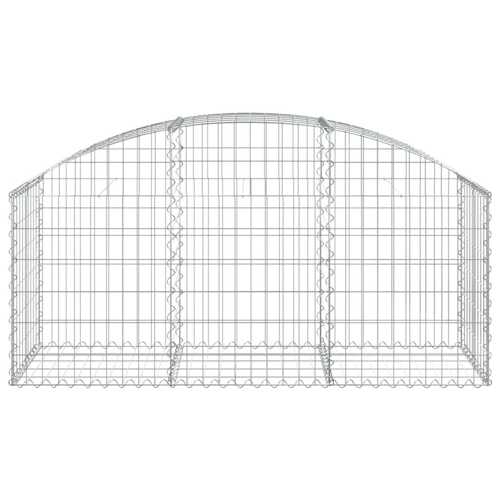 vidaXL Συρματοκιβώτιο Τοξωτό 150x50x60/80εκ. από Γαλβανισμένο Χάλυβα