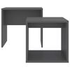 vidaXL Σετ Τραπεζάκια Σαλονιού Γκρι 48 x 30 x 45 εκ. από Μοριοσανίδα