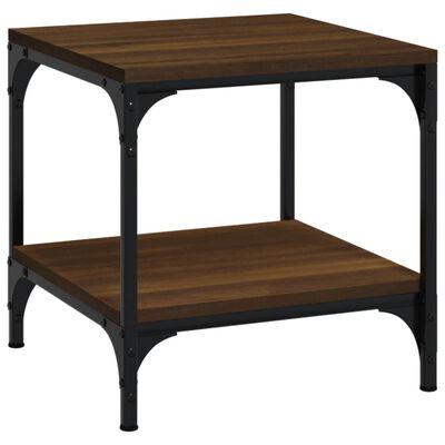 vidaXL Τραπεζάκια Σαλονιού 2 τεμ Καφέ Δρυς 40x40x40 εκ. Επεξ. Ξύλο