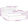 vidaXL &Kappa;&rho;&epsilon;&beta;ά&tau;&iota; Boxspring &mu;&epsilon; &Sigma;&tau;&rho;ώ&mu;&alpha; &Sigma;&kappa;&omicron;ύ&rho;&omicron; &Pi;&rho;ά&sigma;&iota;&nu;&omicron; 140x200&epsilon;&kappa;. &Beta;&epsilon;&lambda;&omicron;ύ&delta;&iota;&nu;&omicron;