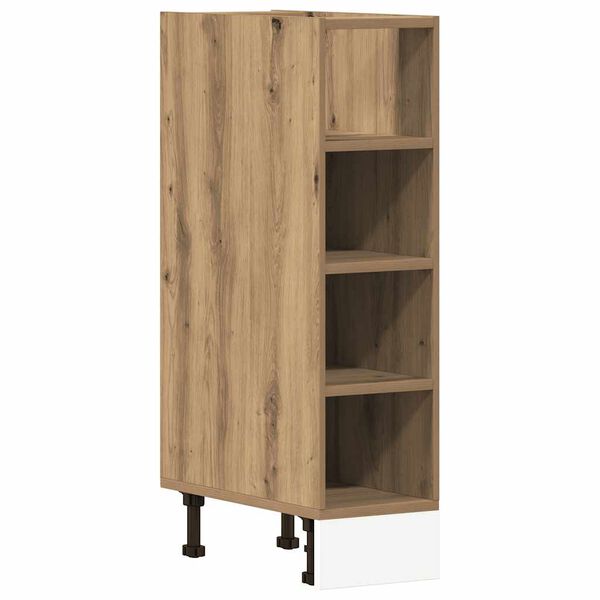 vidaXL Ντουλάπι Δαπέδου Riga Δρυς τεχνίτης 20x44,5x81,5εκ. Μοριοσανίδα