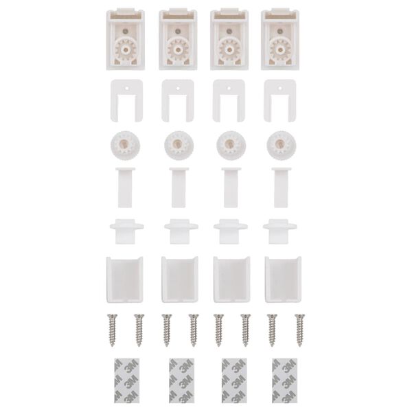vidaXL Πλισέ περσίδα Μαύρο 40x150 cm Πλάτος υφάσματος 39,4 cm