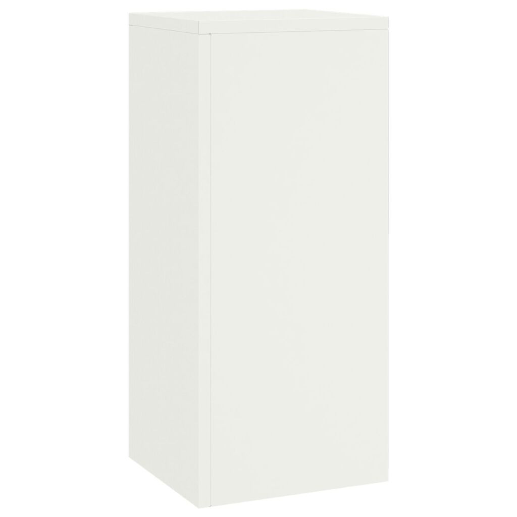 vidaXL Εξωτερικές Σταντ Φυτών σετ 2 σε λευκό, 24x24x55 εκ, Ατσάλι