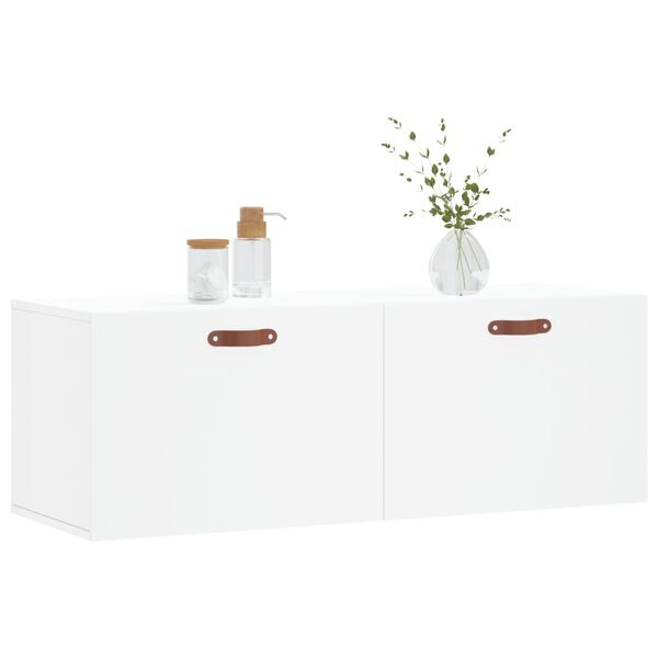 vidaXL Ντουλάπι Τοίχου Λευκό 100x36,5x35 εκ. από Επεξεργασμένο Ξύλο