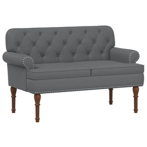 vidaXL Love seat &mu;&epsilon; &kappa;&omicron;&upsilon;&mu;&pi;&iota;ά &Gamma;&kappa;&rho;&iota; 120 x 65 x 77 &epsilon;&kappa; &Tau;&epsilon;&chi;&nu;&eta;&tau;ό &Delta;έ&rho;&mu;&alpha;