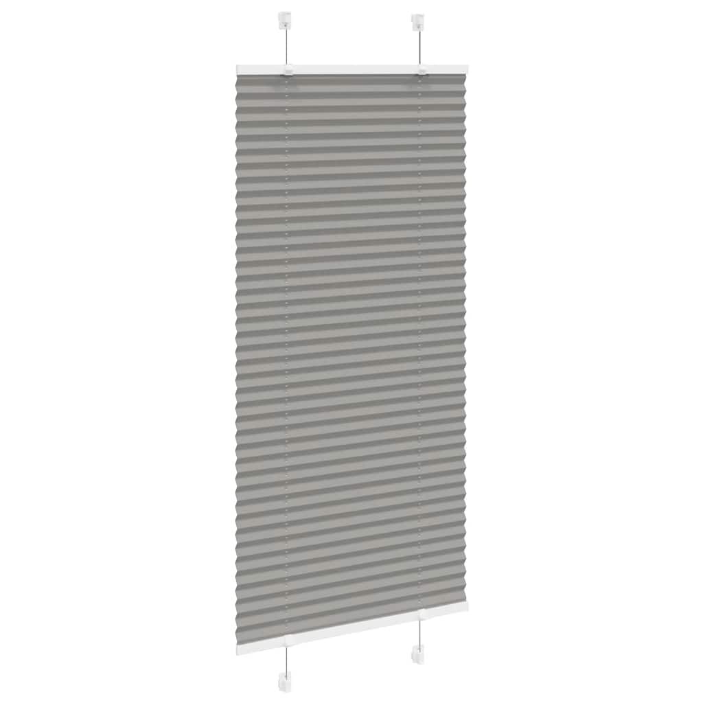 vidaXL Πλισέ περσίδα Ανθρακί 55x150 cm Πλάτος υφάσματος 54,4 cm