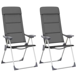 vidaXL &Kappa;&alpha;&rho;έ&kappa;&lambda;&epsilon;&sigmaf; Camping 2 &tau;&epsilon;&mu;. &Gamma;&kappa;&rho;&iota; 58 x 69 x 111 &epsilon;&kappa;. &alpha;&pi;ό &Alpha;&lambda;&omicron;&upsilon;&mu;ί&nu;&iota;&omicron;