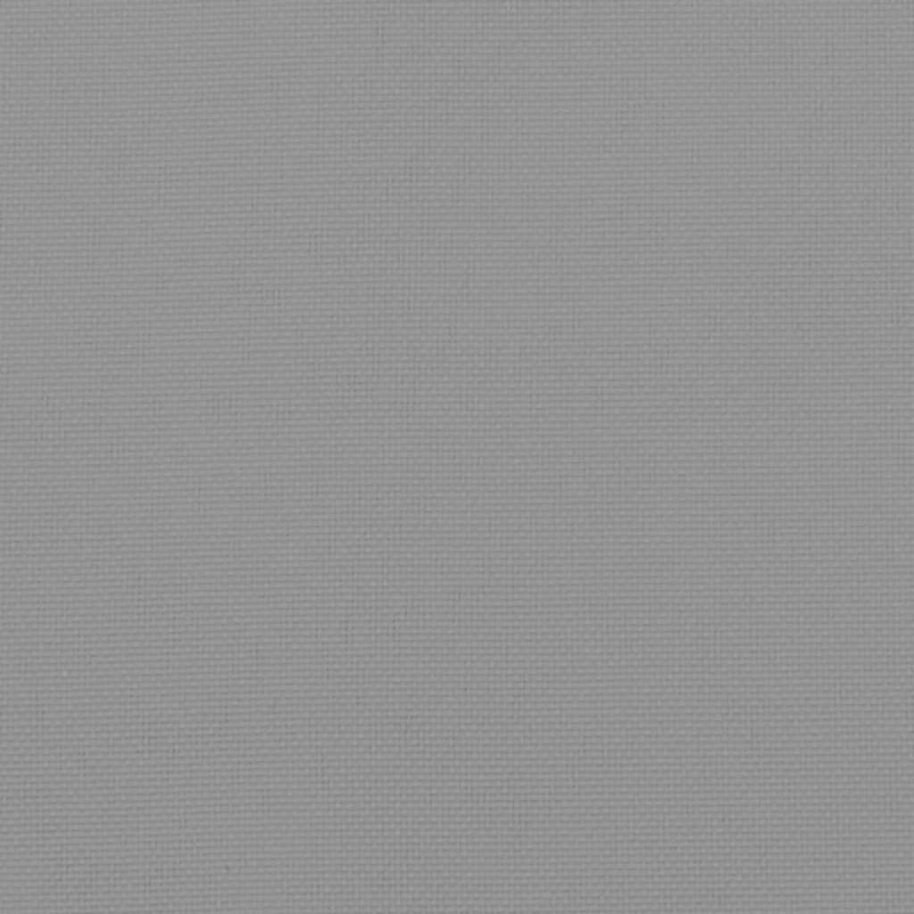 vidaXL Μαξιλάρια Πάγκου Κήπου 2 τεμ. Γκρι 200x50x7cm Ύφασμα Oxford
