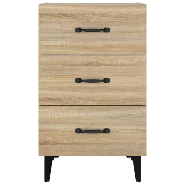 vidaXL Κομοδίνο Sonoma Δρυς 40 x 40 x 66 εκ. από Επεξεργασμένο Ξύλο