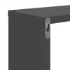 vidaXL Ραφιέρες Τοίχου 2 τεμ. Γυαλιστερό Γκρι 50x15x50 εκ Επεξ. Ξύλο