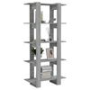 vidaXL Βιβλιοθήκη/Διαχωρ. Χώρου Γκρι Sonoma 80x30x160 εκ. Επεξ. Ξύλο