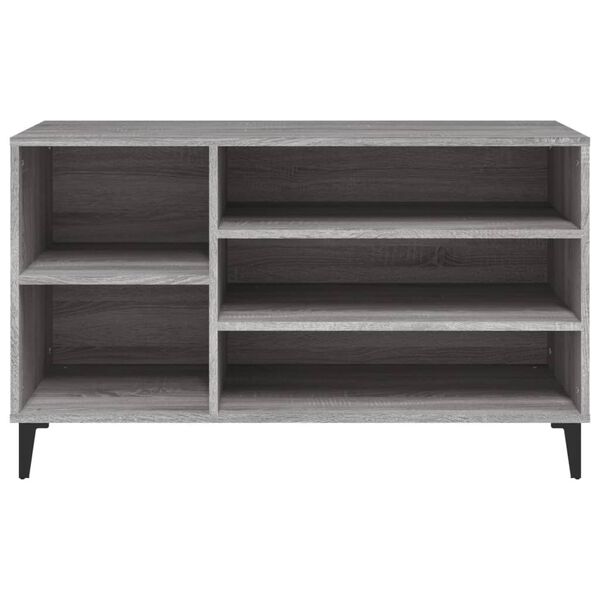 vidaXL Παπουτσοθήκη Γκρι Sonoma 102x36x60 εκ. από Επεξεργασμένο Ξύλο