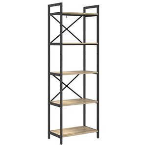 vidaXL &Rho;ά&phi;&iota; &Beta;&iota;&beta;&lambda;ί&omega;&nu; 5 &epsilon;&pi;ί&pi;&epsilon;&delta;&alpha; 56 x 34 x 171 &epsilon;&kappa; &Epsilon;&pi;&epsilon;&xi;&epsilon;&rho;&gamma;&alpha;&sigma;&mu;έ&nu;&omicron; &Xi;ύ&lambda;&omicron;