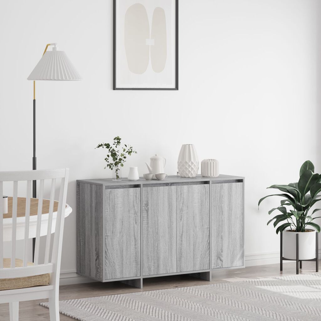 vidaXL Πλαϊνό Γραφείο Γκρι sonoma Επεξεργασμένο ξύλο 120 x 41 x 75 εκ.