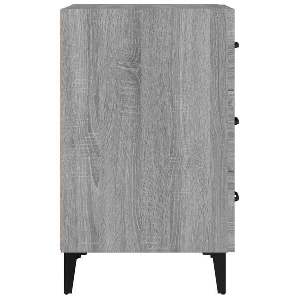 vidaXL Κομοδίνο Γκρι Sonoma 40 x 40 x 66 εκ. από Επεξεργασμένο Ξύλο