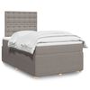 vidaXL &Kappa;&rho;&epsilon;&beta;ά&tau;&iota; Boxspring &mu;&epsilon; &Sigma;&tau;&rho;ώ&mu;&alpha; Taupe 120x200 &epsilon;&kappa;. &Upsilon;&phi;&alpha;&sigma;&mu;ά&tau;&iota;&nu;&omicron;