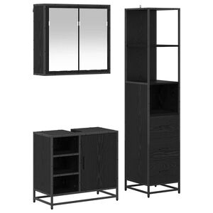 vidaXL &Sigma;&epsilon;&tau; &Epsilon;&pi;ί&pi;&lambda;&omega;&nu; &Mu;&pi;ά&nu;&iota;&omicron;&upsilon; 3 &tau;&mu;&chi;. &Mu;&alpha;ύ&rho;&eta; &Omicron;&xi;&upsilon;ά 65 x 33 x 60 &epsilon;&kappa;