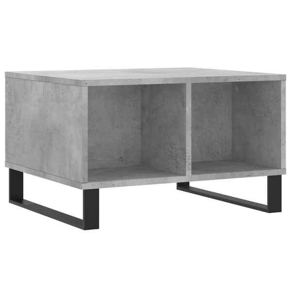 vidaXL Τραπεζάκι Σαλονιού Γκρι Σκυρ. 60x50x36,5 εκ. Επεξεργ. Ξύλο