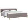 vidaXL &Kappa;&rho;&epsilon;&beta;ά&tau;&iota; &mu;&epsilon; &epsilon;&lambda;&alpha;&tau;ή&rho;&iota;&alpha; &mu;&epsilon; &sigma;&tau;&rho;ώ&mu;&alpha; Taupe 180 x 200 cm ύ&phi;&alpha;&sigma;&mu;&alpha;