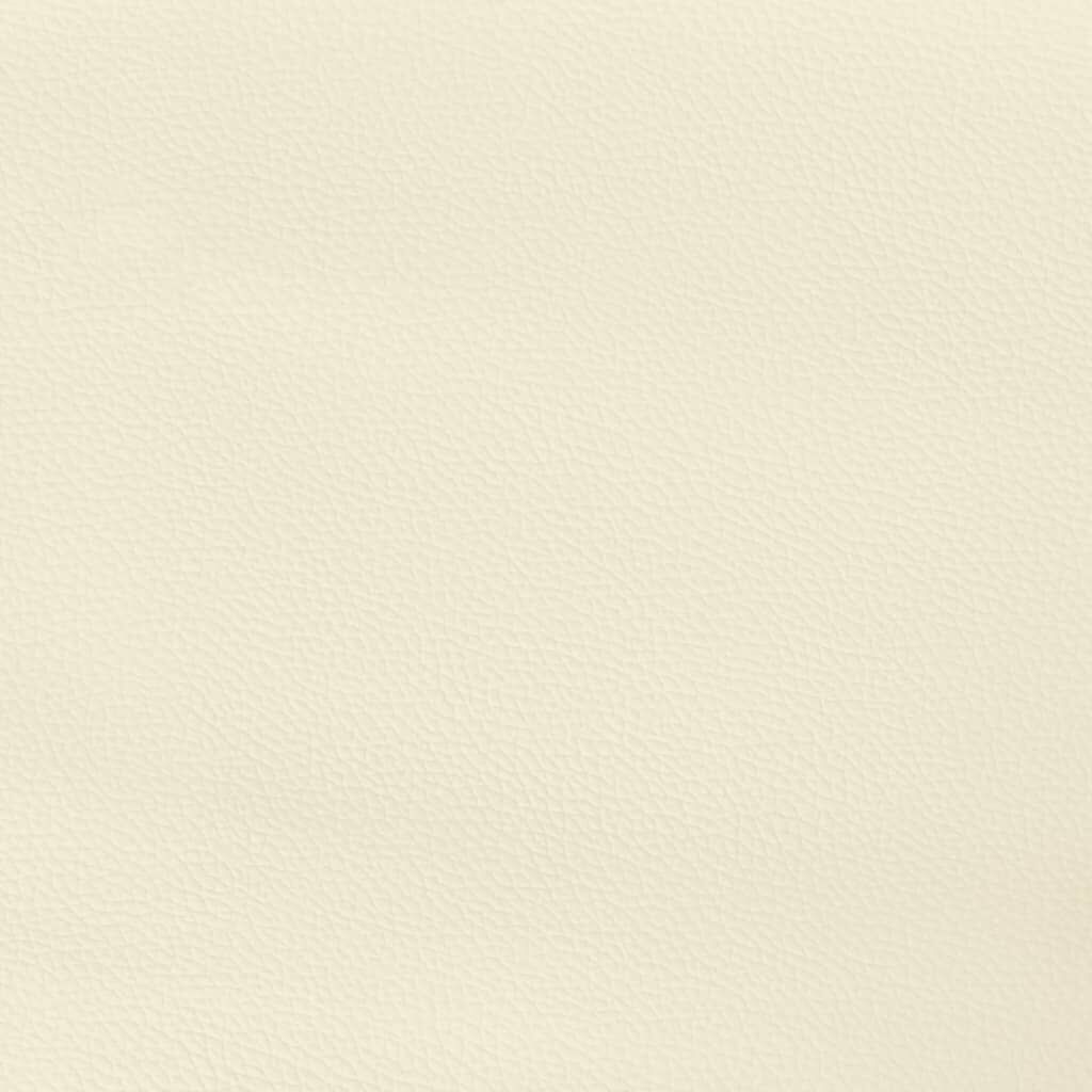 vidaXL Κεφαλάρι με Πτερύγια Κρεμ 103x23x78/88 εκ. Συνθετικό Δέρμα