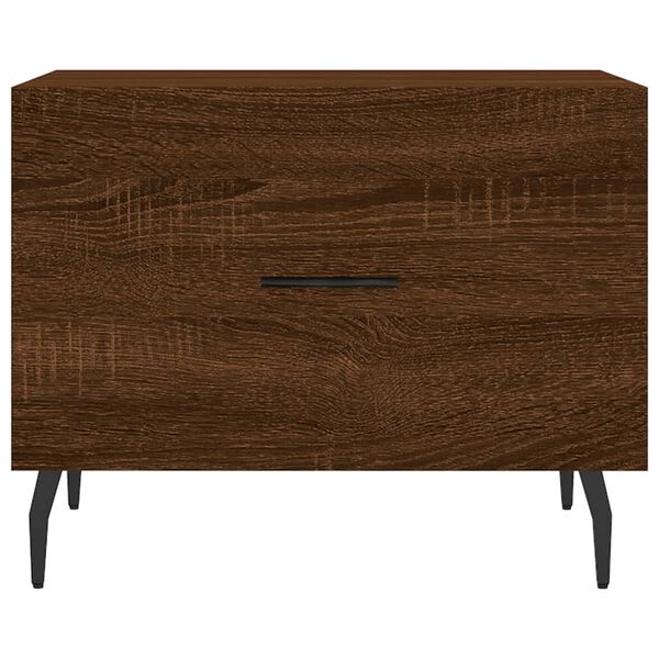 vidaXL Τραπεζάκι Σαλονιού Καφέ Δρυς 50x50x40 εκ. Επεξεργασμένο Ξύλο
