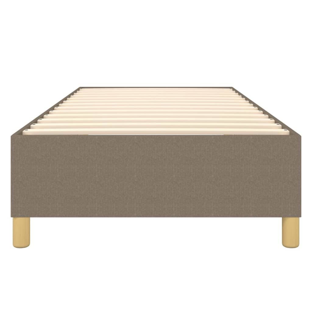 vidaXL Σκελετός Κρεβατιού Χωρίς Στρώμα Taupe 90x190 εκ. Υφασμάτινο