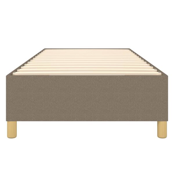 vidaXL Σκελετός Κρεβατιού Χωρίς Στρώμα Taupe 90x190 εκ. Υφασμάτινο