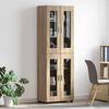vidaXL Highboard &mu;&epsilon; &rho;ά&phi;&iota; &mu;&epsilon; &pi;ό&rho;&tau;&alpha; FLORIN &Delta;&rho;ύ&sigmaf; Sonoma 60 x 35 x 182 &epsilon;&kappa;.
