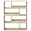 vidaXL Βιβλιοθήκη Sonoma Δρυς 100x33x125,5 εκ. από Επεξεργασμένο Ξύλο