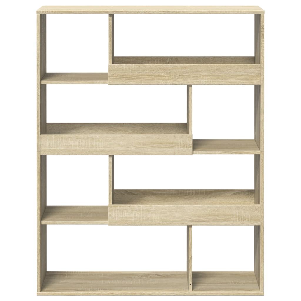 vidaXL Βιβλιοθήκη Sonoma Δρυς 100x33x125,5 εκ. από Επεξεργασμένο Ξύλο