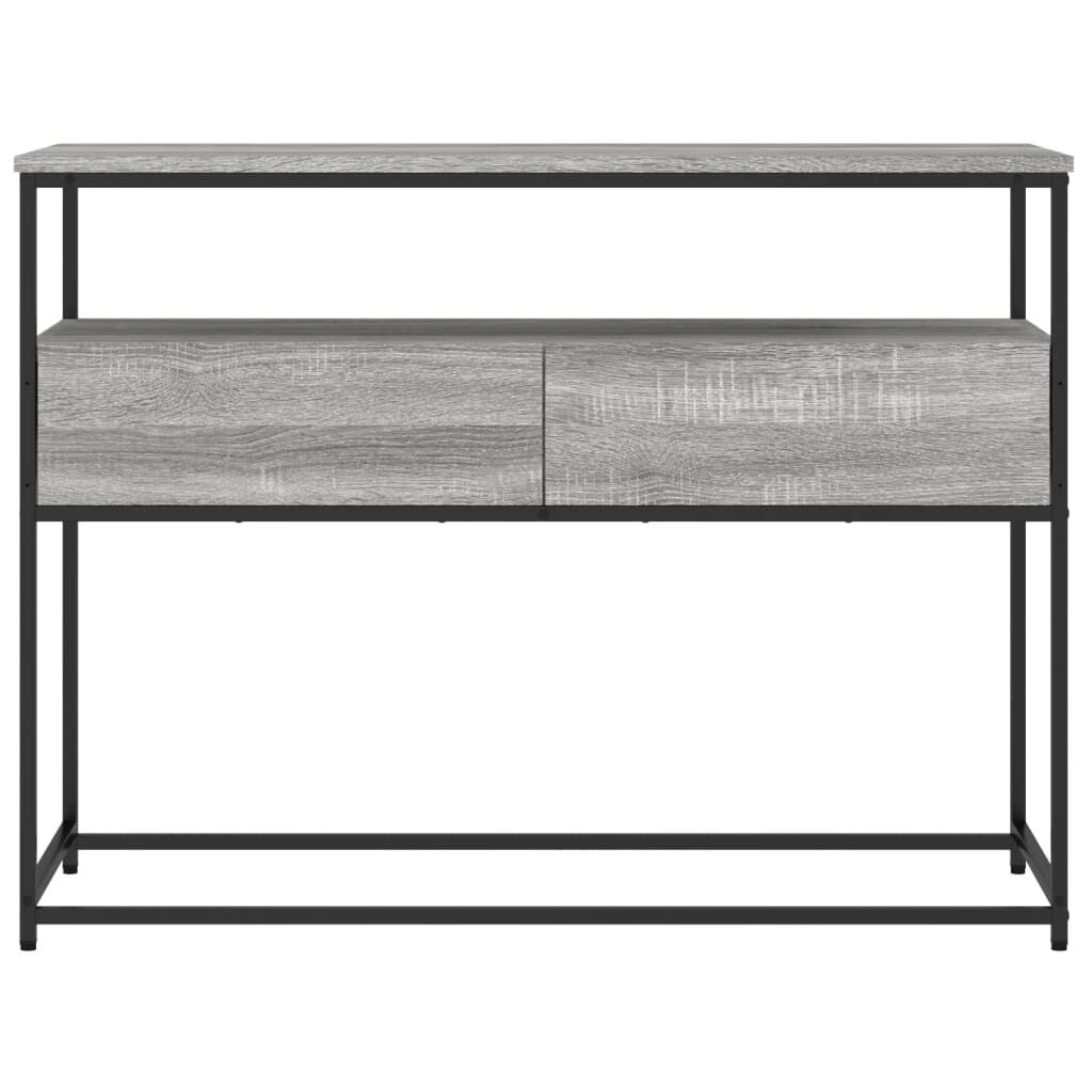 vidaXL Τραπέζι Κονσόλα Γκρι Sonoma 100x40x75 εκ. Επεξεργασμένο Ξύλο