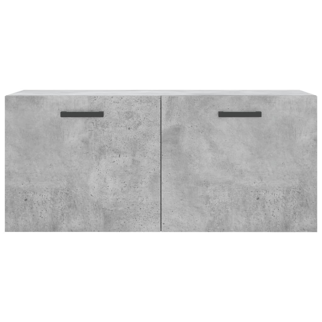 vidaXL Ντουλάπι Τοίχου Γκρι Σκυρ. 80x36,5x35 εκ. Επεξεργασμένο Ξύλο